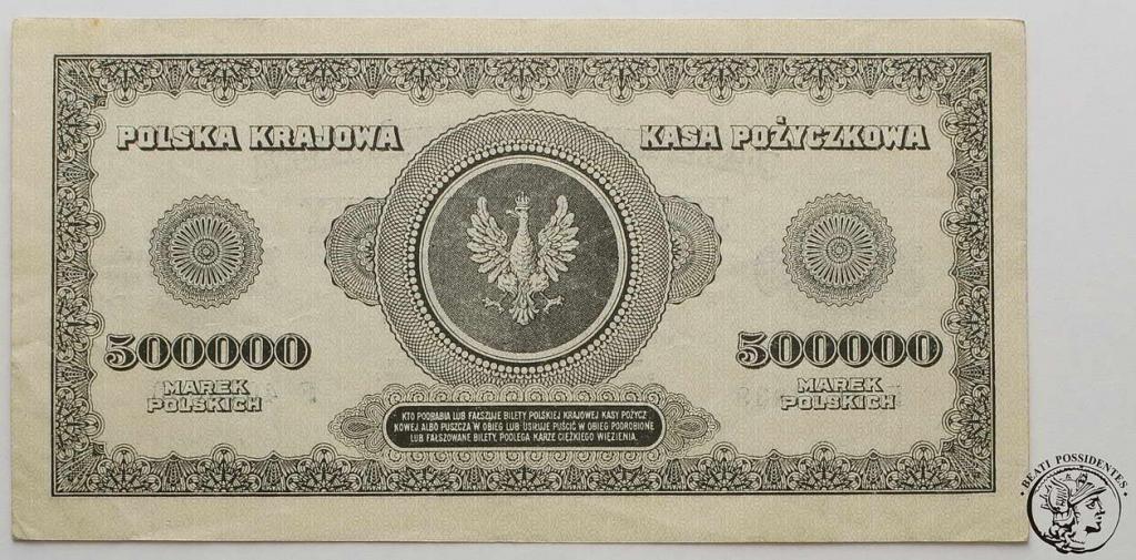 Polska 500 000 marek polskich 1923 st. 3