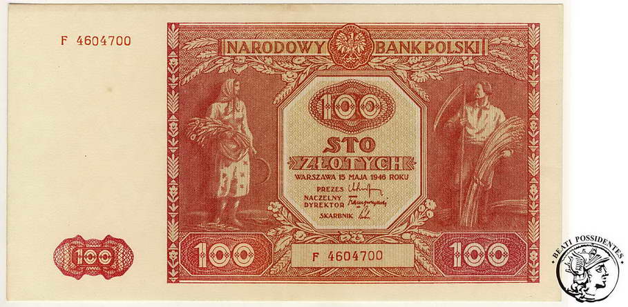 Polska 100 złotych 1946 st. 3