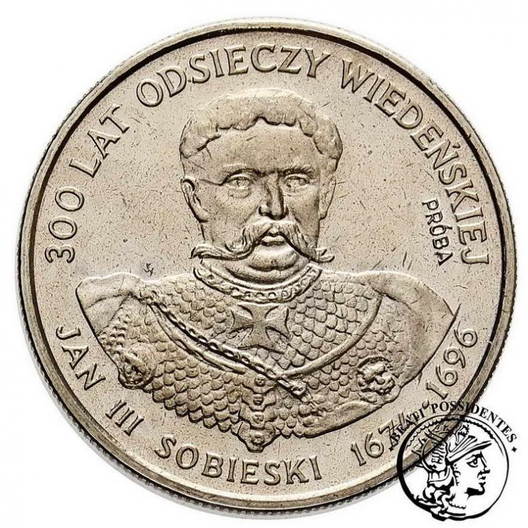 PRL PRÓBA Nikiel 50 złotych 1983 Sobieski st.L