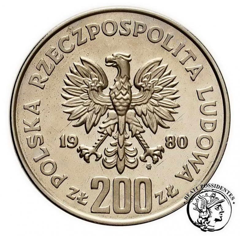 PRL PRÓBA Nikiel 200 złotych 1980 Odnowiciel st.L