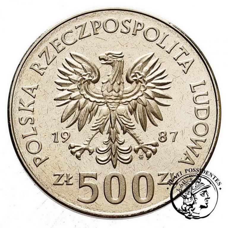 PRÓBA Nikiel 500 złotych 1987 Igrzyska Olimp. st.L