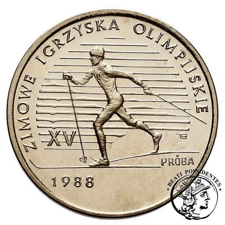 PRÓBA Nikiel 1000 złotych 1987 Zimowe Igrzyska stL