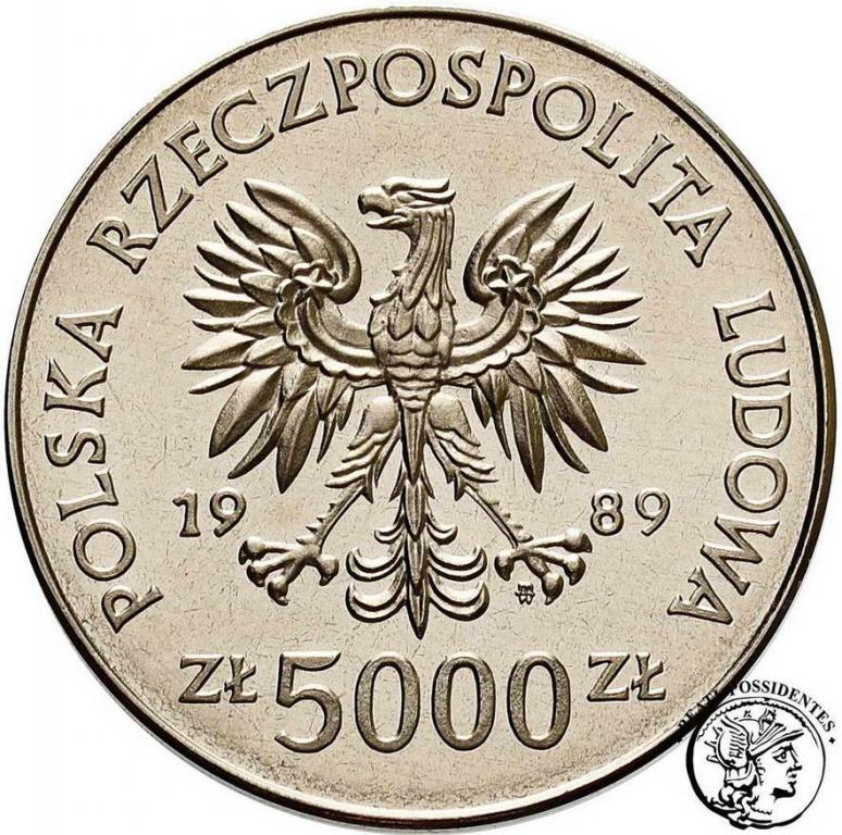 PRÓBA Nikiel 5000 złotych 1989 Westerplatte st.L