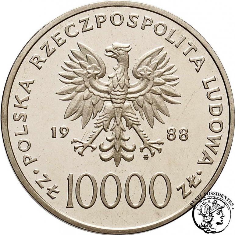 PRÓBA Nikiel 10 000 złotych 1988 Jan Paweł II st.L