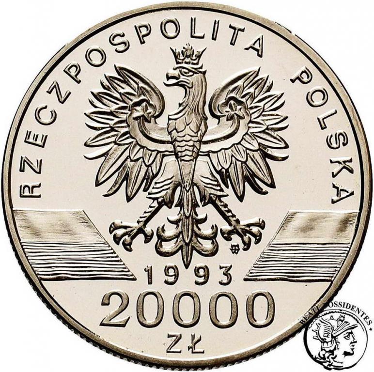 PRÓBA Nikiel 20 000 złotych 1993 Jaskółki st.L