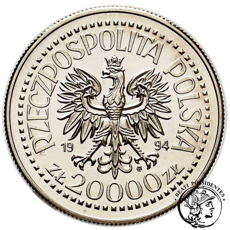 PRÓBA Nikiel 20 000 złotych 1994 Inwalidzi st.L