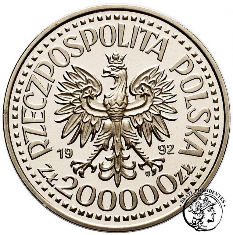 PRÓBA Nikiel 200 000 złotych 1992 Warneńczyk st.L