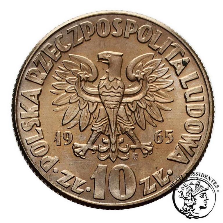 Polska PRL 10 złotych 1965 Kopernik st. 1