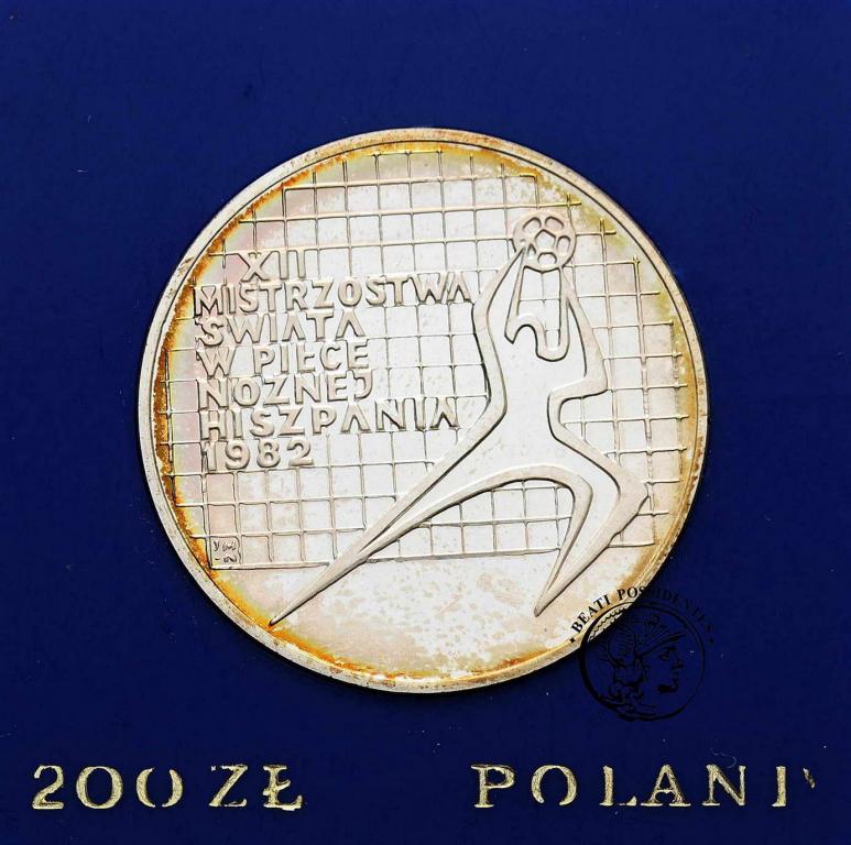 Polska PRL 200 zł 1982 piłka Hiszpania st. L-