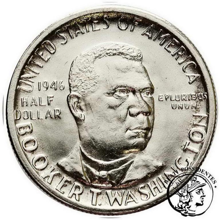 USA 1/2 dolara 1946 Booker T Washington st. 1-