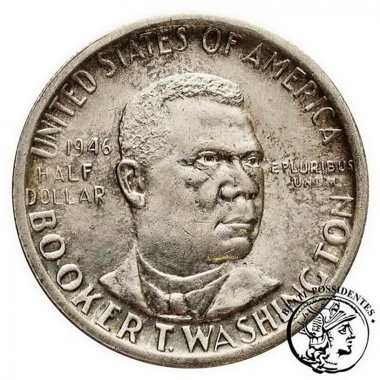 USA 1/2 dolara 1946 S Booker T Washington st. 1-