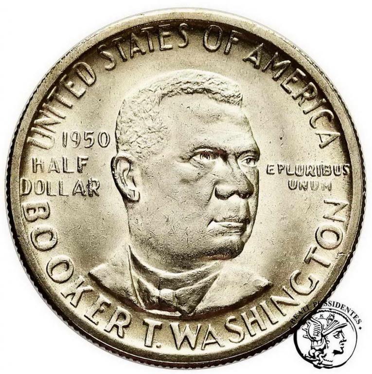 USA 1/2 dolara 1950 S Booker T Washington st. 1-