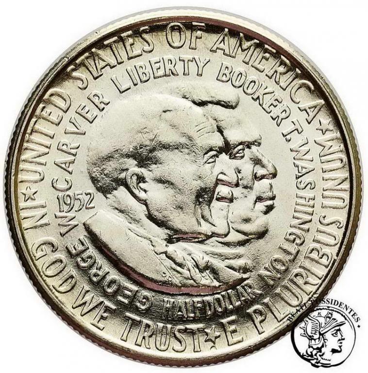 USA 1/2 dolara 1952 S Carver / Washington st. 2-