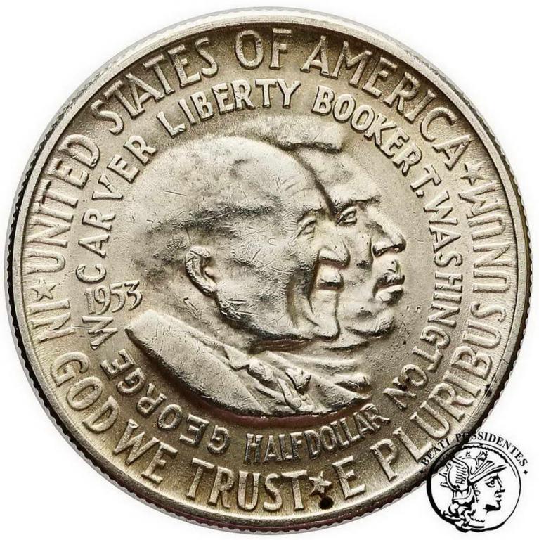 USA 1/2 dolara 1953 S Carver / Washington st. 2-
