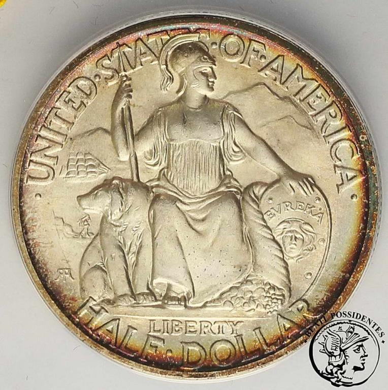 USA 1/2 dolara 1935 S San Diego Expo ANACS MS65