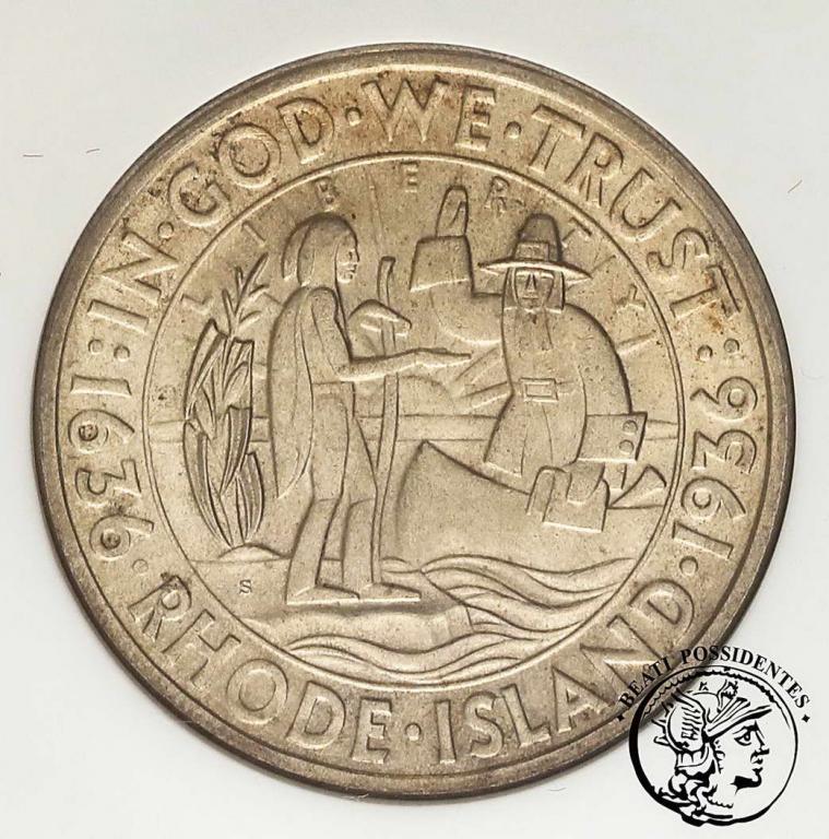 USA 1/2 dolara 1936 S Rhode Island NGC MS65