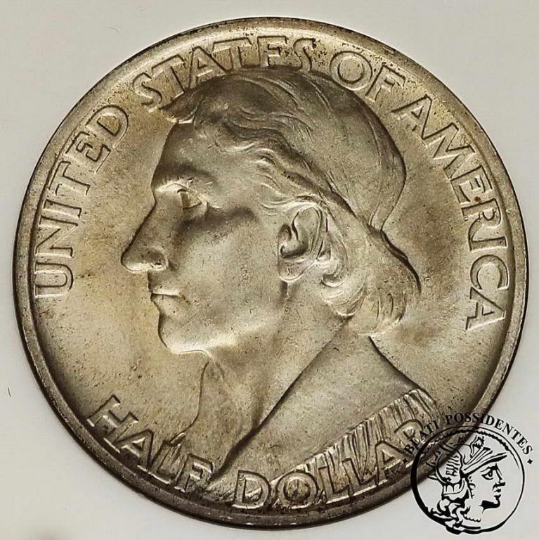 USA 1/2 dolara 1937 Boone Daniel NGC MS65