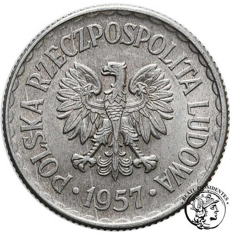 Polska PRL 1 złoty 1957 st. 2-