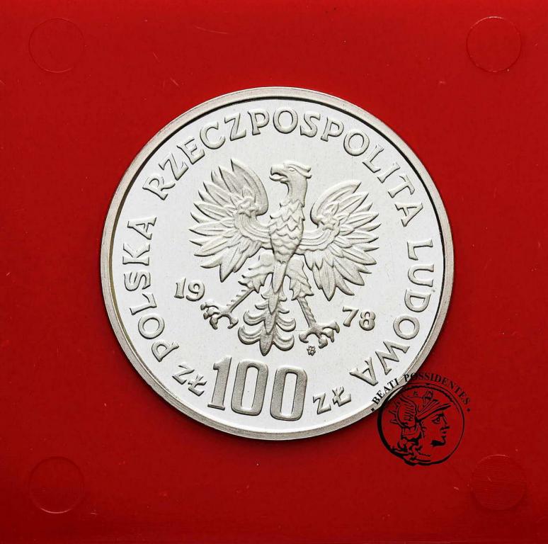 PRÓBA srebro 100 złotych 1978 Interkosmos st.L
