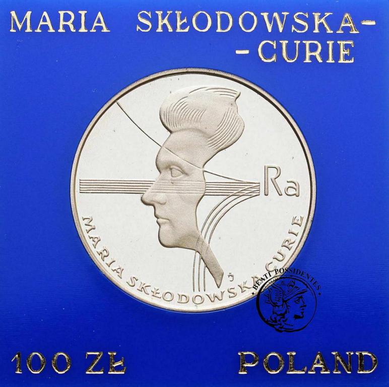 Polska PRL 100 złotych 1974 Skłodowska Curie st.L