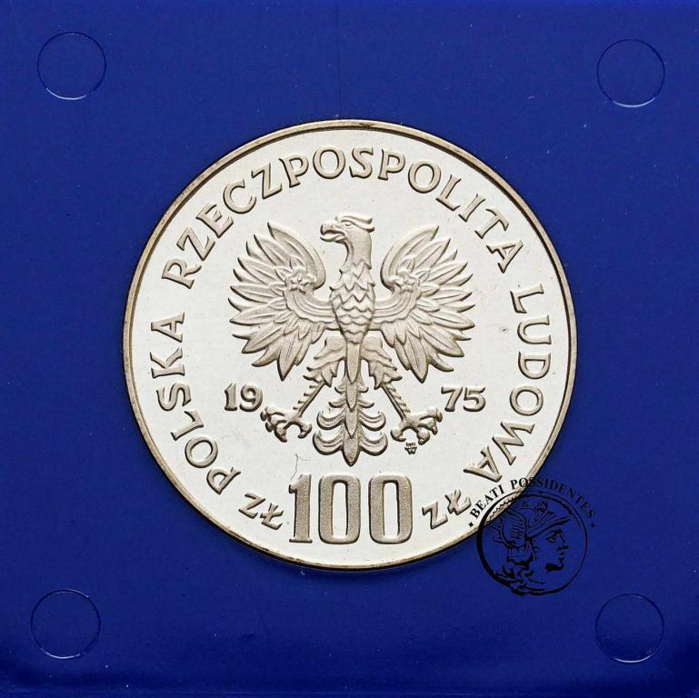 Polska PRL 100 złotych 1975 Modrzejewska st.L/L-