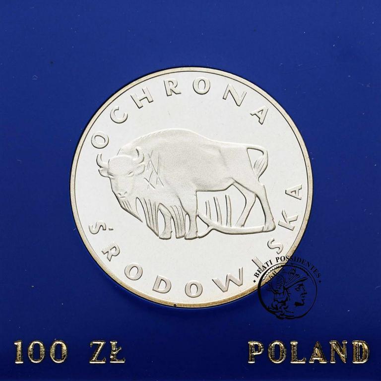 Polska PRL 100 złotych 1977 Żubr st. L