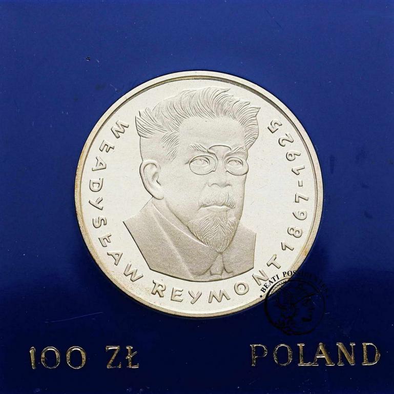 Polska PRL 100 złotych 1977 Władysław Reymont st.L