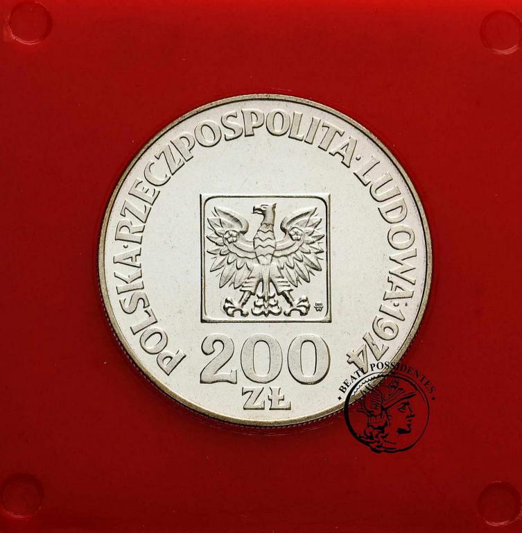 Polska PRL 200 złotych 1974 XXX lat PRL Mapa st.L