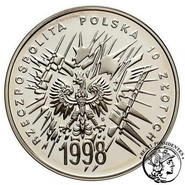 III RP 10 złotych 1998 Niepodległość st. L