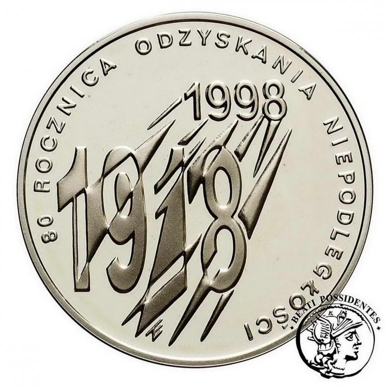 III RP 10 złotych 1998 Niepodległość st. L