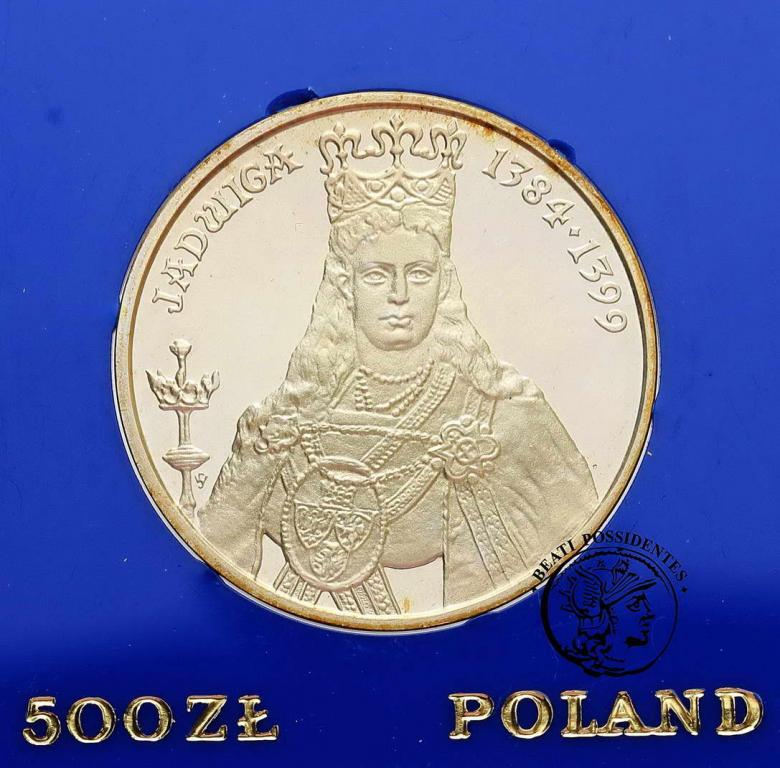 PRL 500 złotych 1988 Królowa Jadwiga st. L