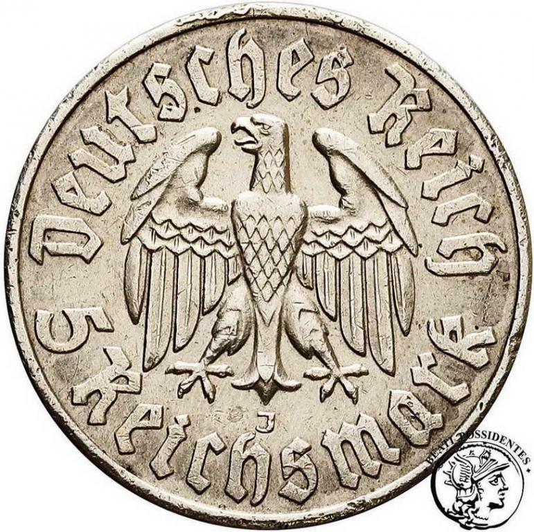 Niemcy III Rzesza 5 Marek 1933 J Luther st. 3