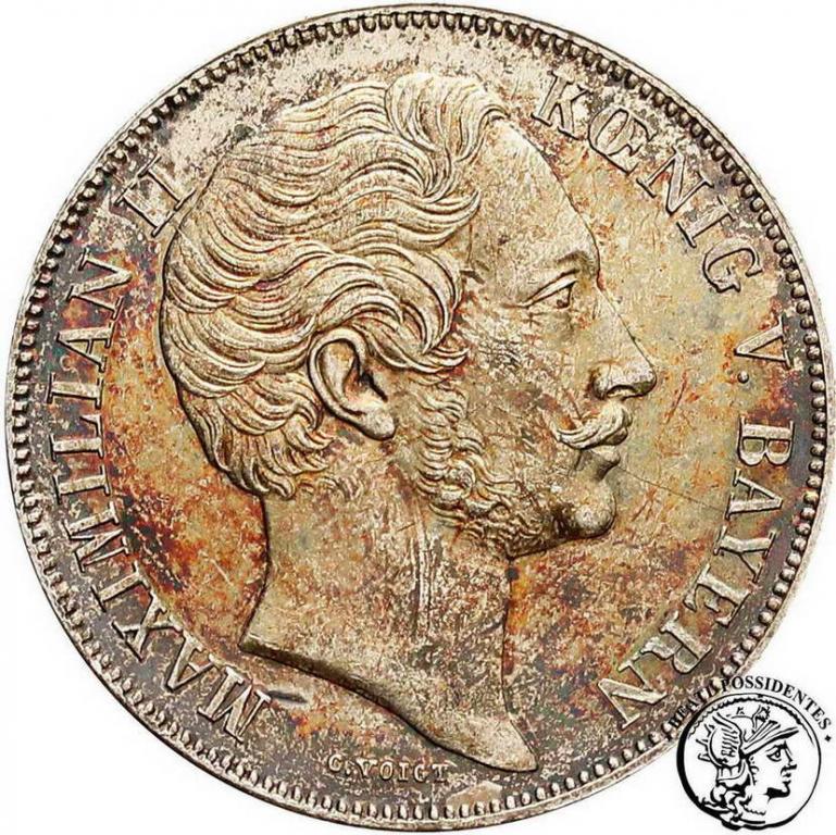 Niemcy Bawaria 1 Gulden 1849 st. 1-