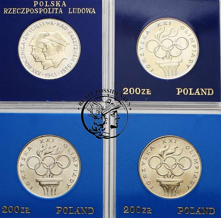 4 x 200 złotych 1974 Olimpiada + faszyzm st.1