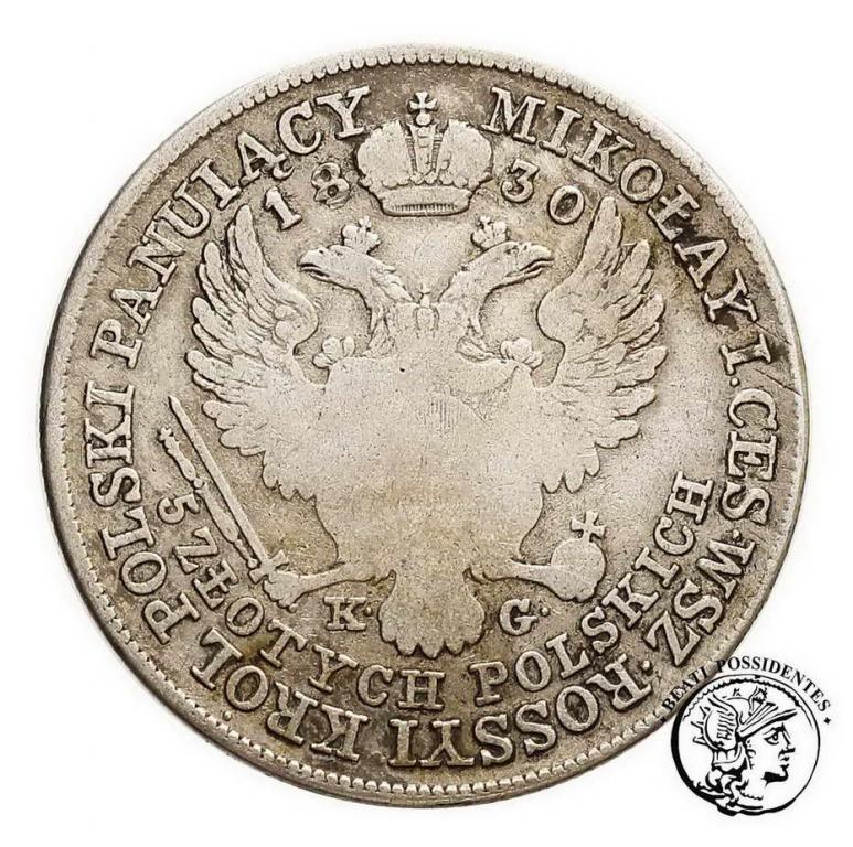 Polska Mikołaj I 5 złotych 1830 KG Mikołaj I st. 4