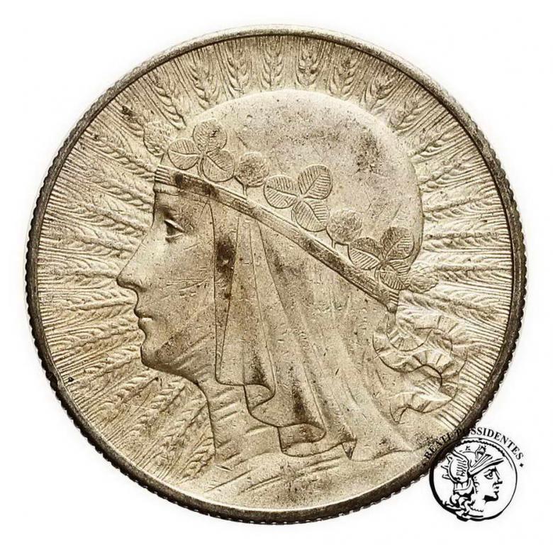 Polska II RP 5 złotych 1932 głowa kobiety st. 2-