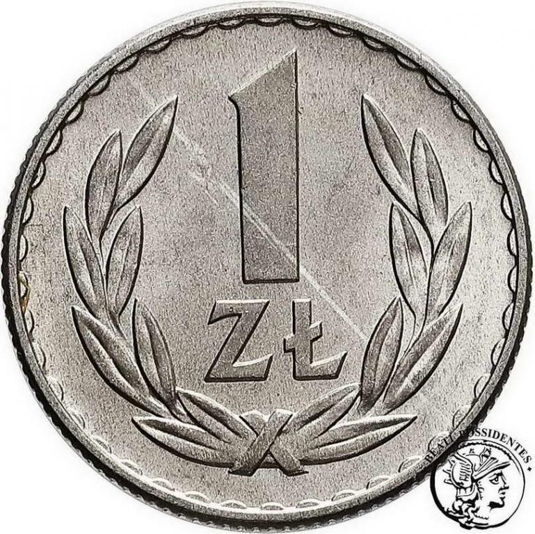 Polska PRL 1 złoty 1949 aluminium st. 1