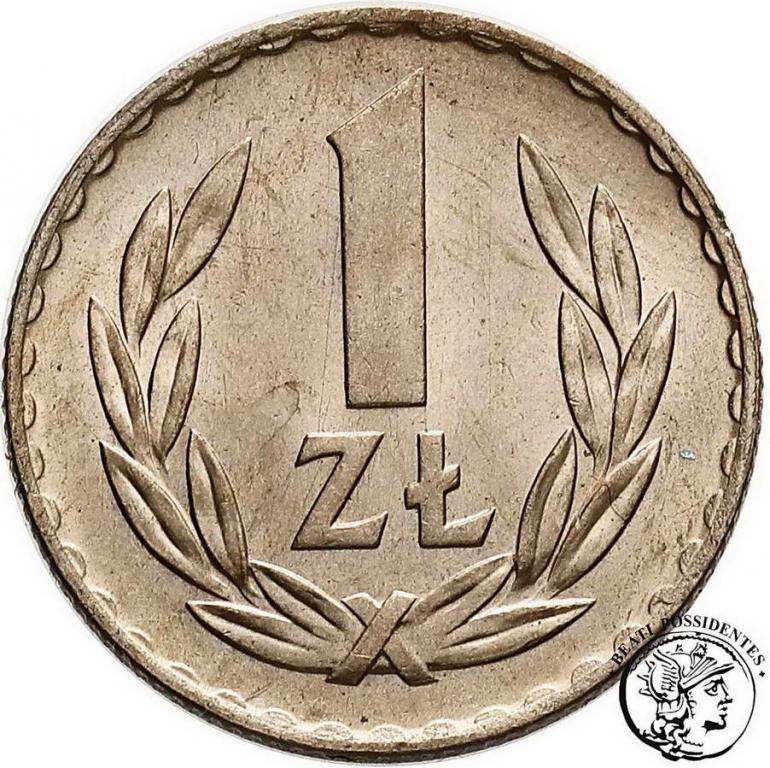 Polska PRL 1 złoty 1949 miedzionikiel st. 1