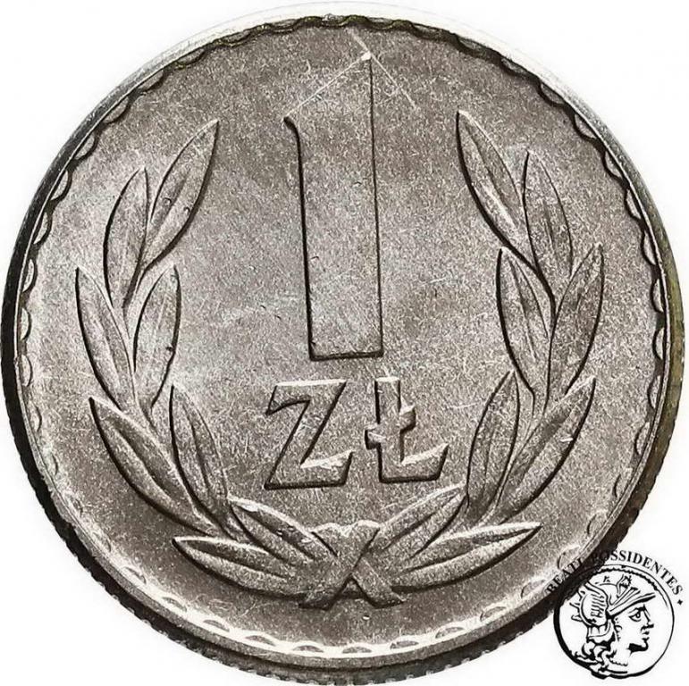 Polska PRL 1 złoty 1965 Aluminium st. 1