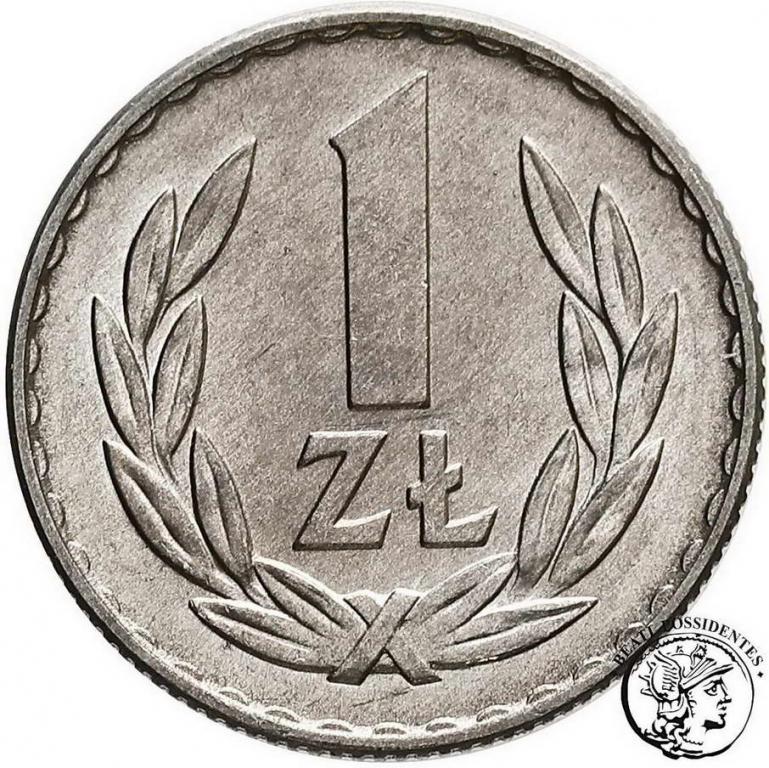 Polska PRL 1 złoty 1967 Aluminium st. 1