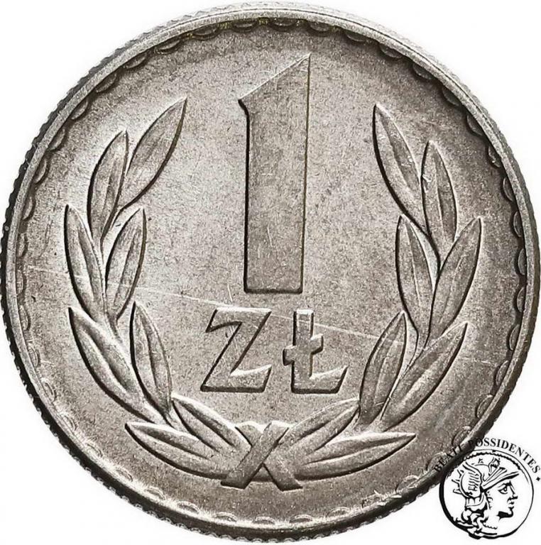 Polska PRL 1 złoty 1968 Aluminium st. 1