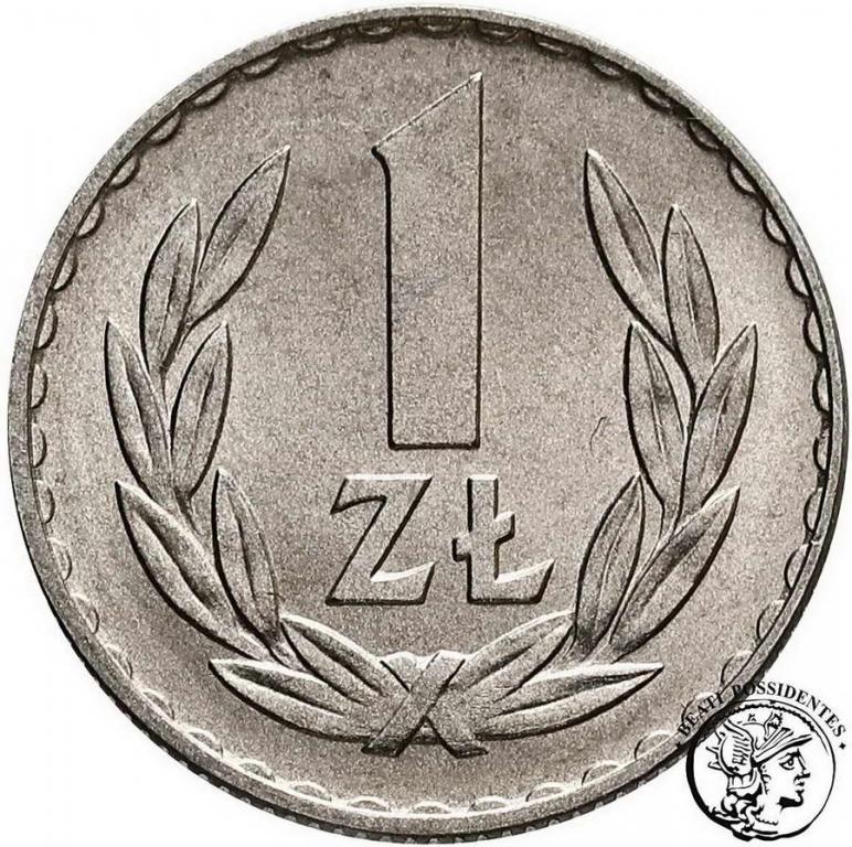 Polska PRL 1 złoty 1971 Aluminium st. 1