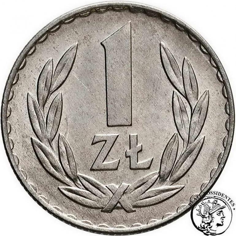 Polska PRL 1 złoty 1972 Aluminium st. 1