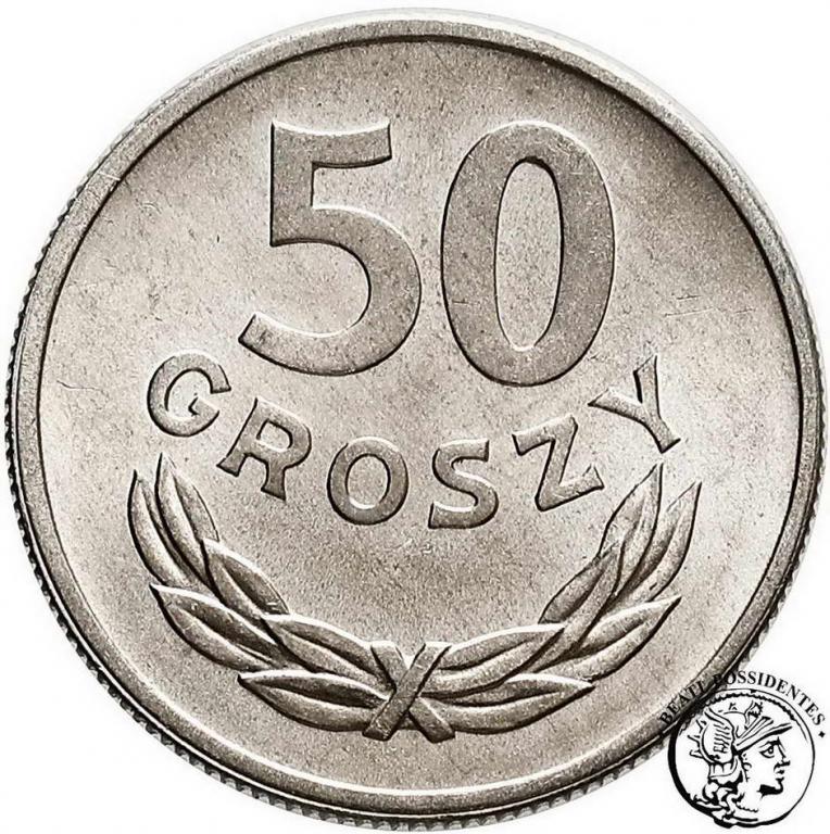 Polska PRL 50 groszy 1949 aluminium st. 1