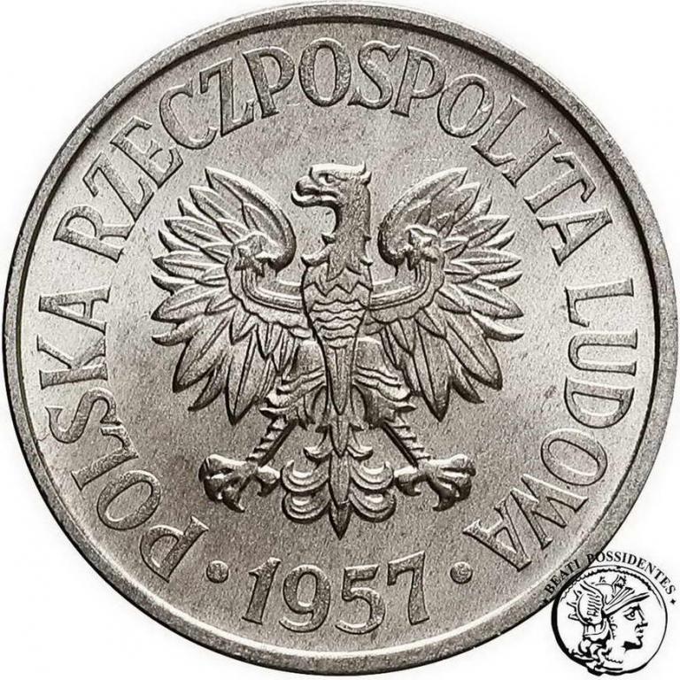 Polska PRL 50 groszy 1957 aluminium st. 1