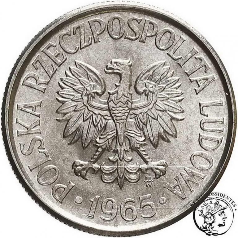 Polska PRL 50 groszy 1965 aluminium st. 1