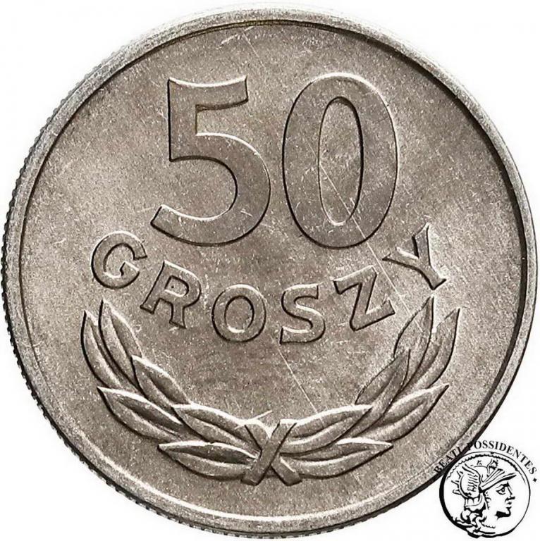 Polska PRL 50 groszy 1967 aluminium st. 1