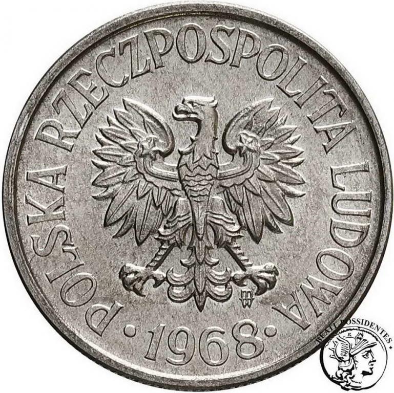 Polska PRL 50 groszy 1968 aluminium st. 1