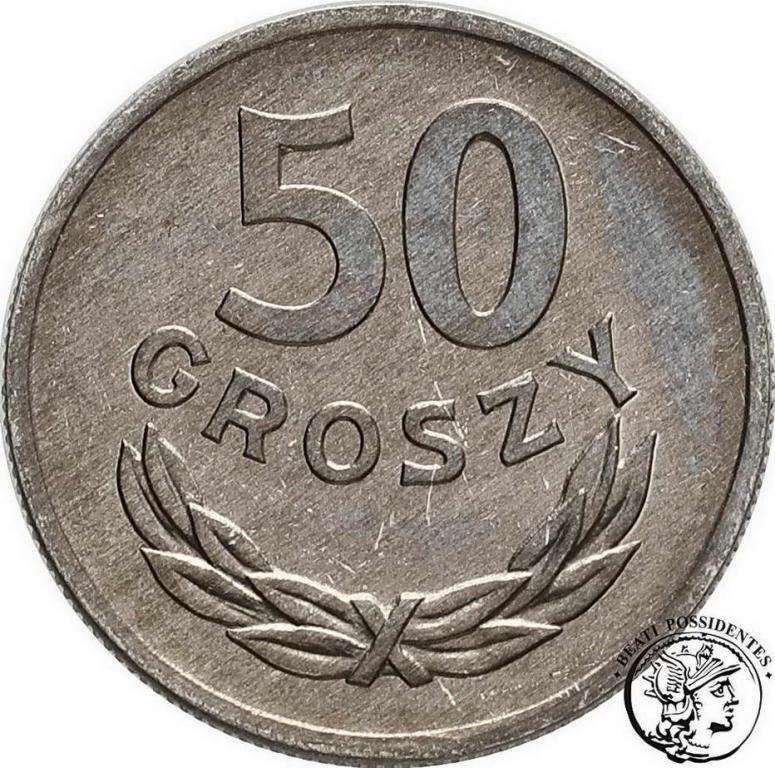 Polska PRL 50 groszy 1970 aluminium st. 1
