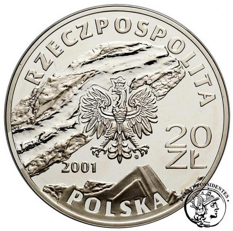 Polska III RP 20 złotych 2001 Wieliczka st.L